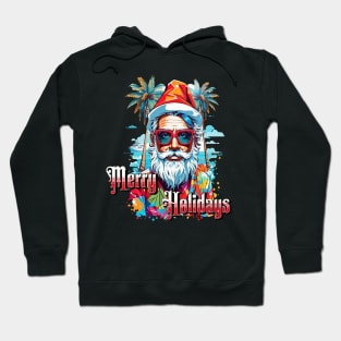 Christmas in Paradise: Merry Holidays with Santa Hoodie